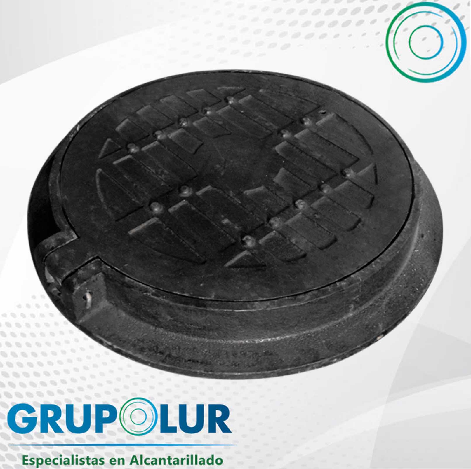 Brocal y tapa de 90 cm de diametro